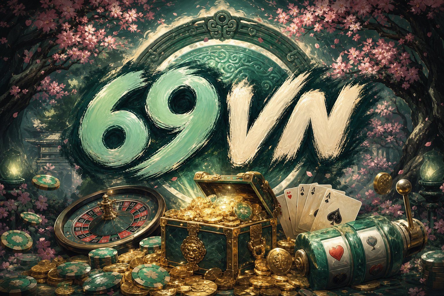 Giao diện quay thưởng Mahjong Wins với các biểu tượng mạt chược